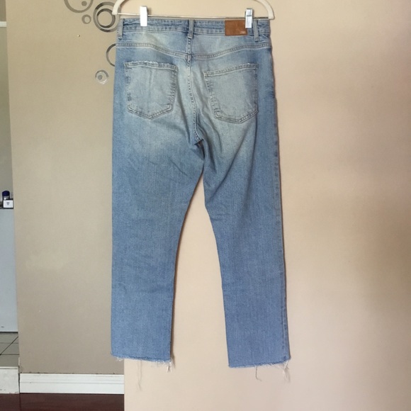 Zara crop step hem jeans - Picture 2 of 7